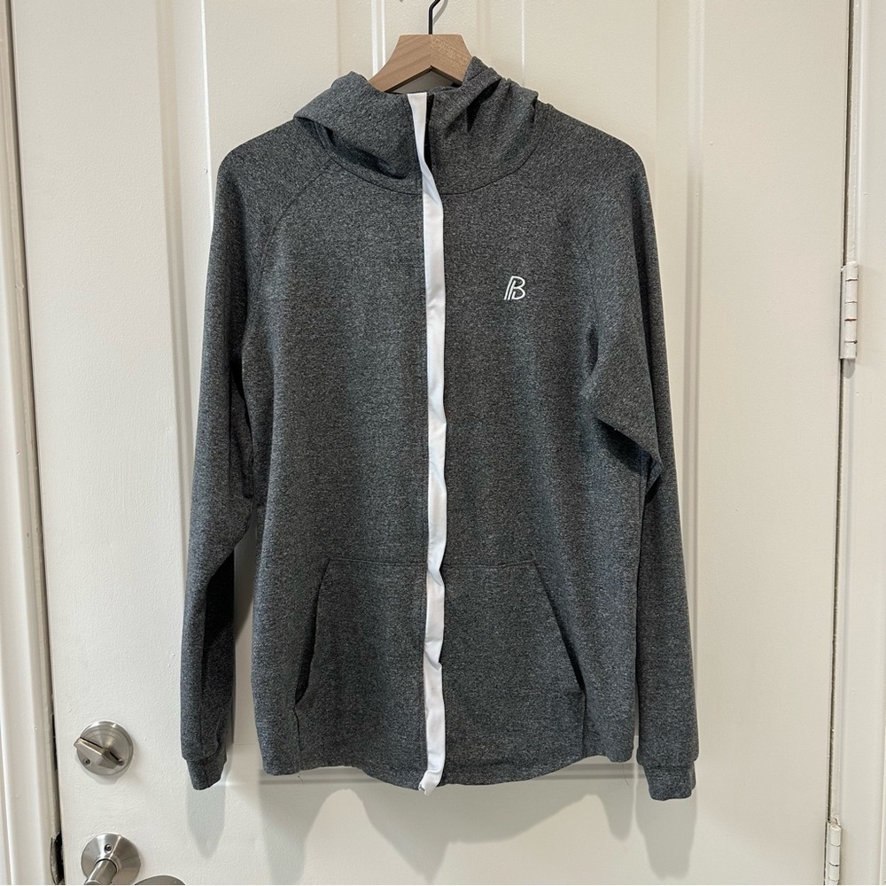 Men’s Built Apparel Scuba Hoodie Grey Size Medium